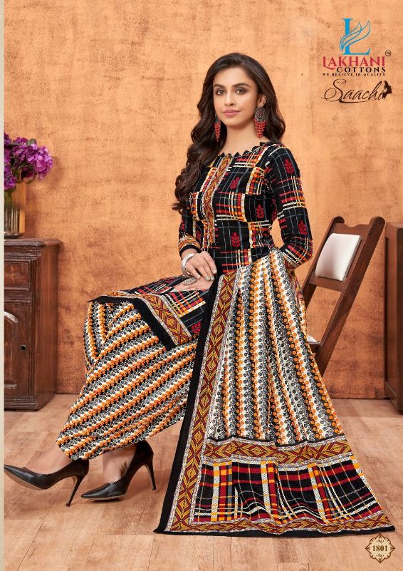 Lakhani Saachi 18 Regular Wear Printed Cotton Designer Dress Material Collection